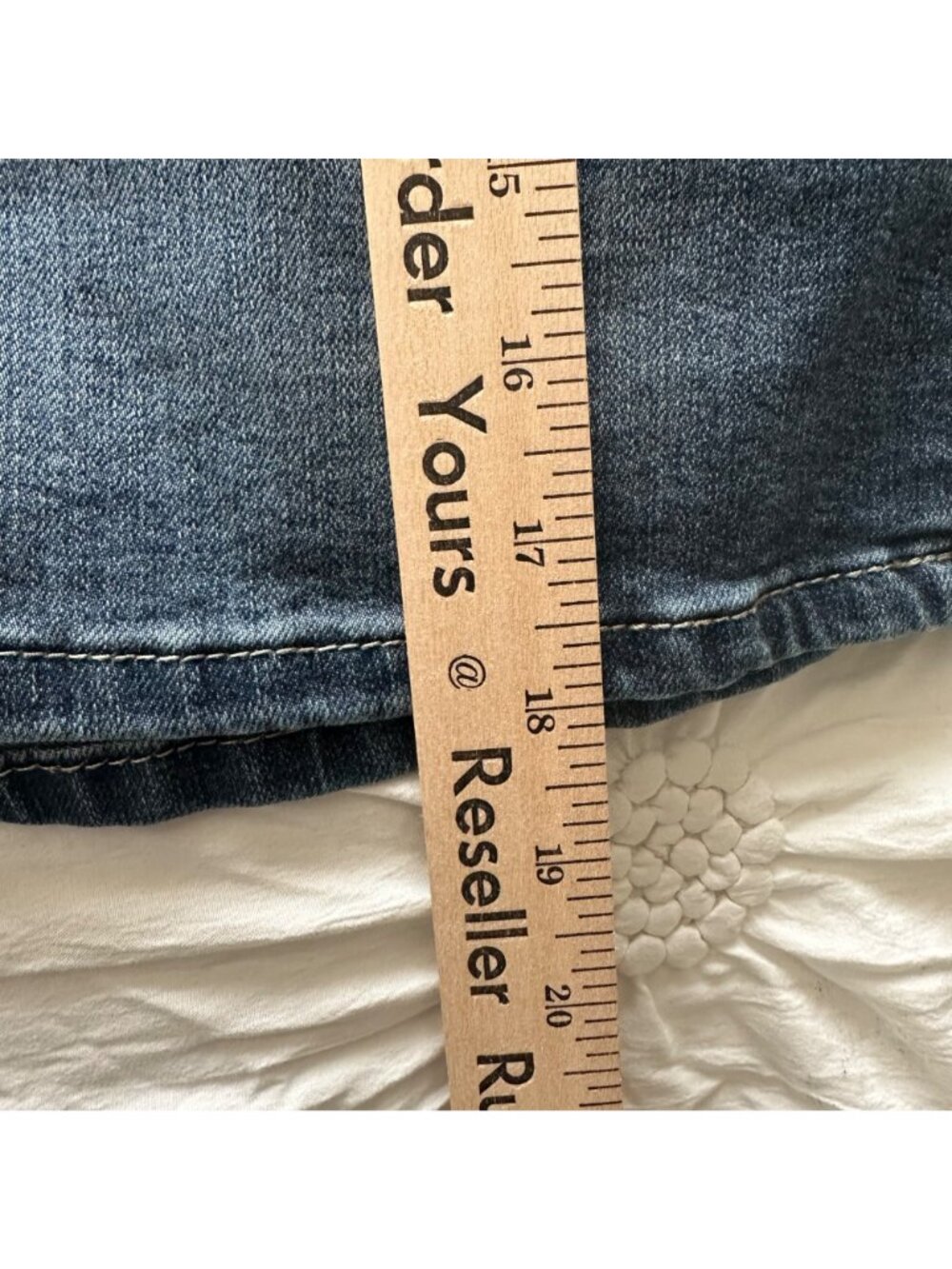 Westport 62 Womens Blue Denim Jean Skirt Size 6 Classic Summer Stretchy/Comfy - Picture 9 of 9